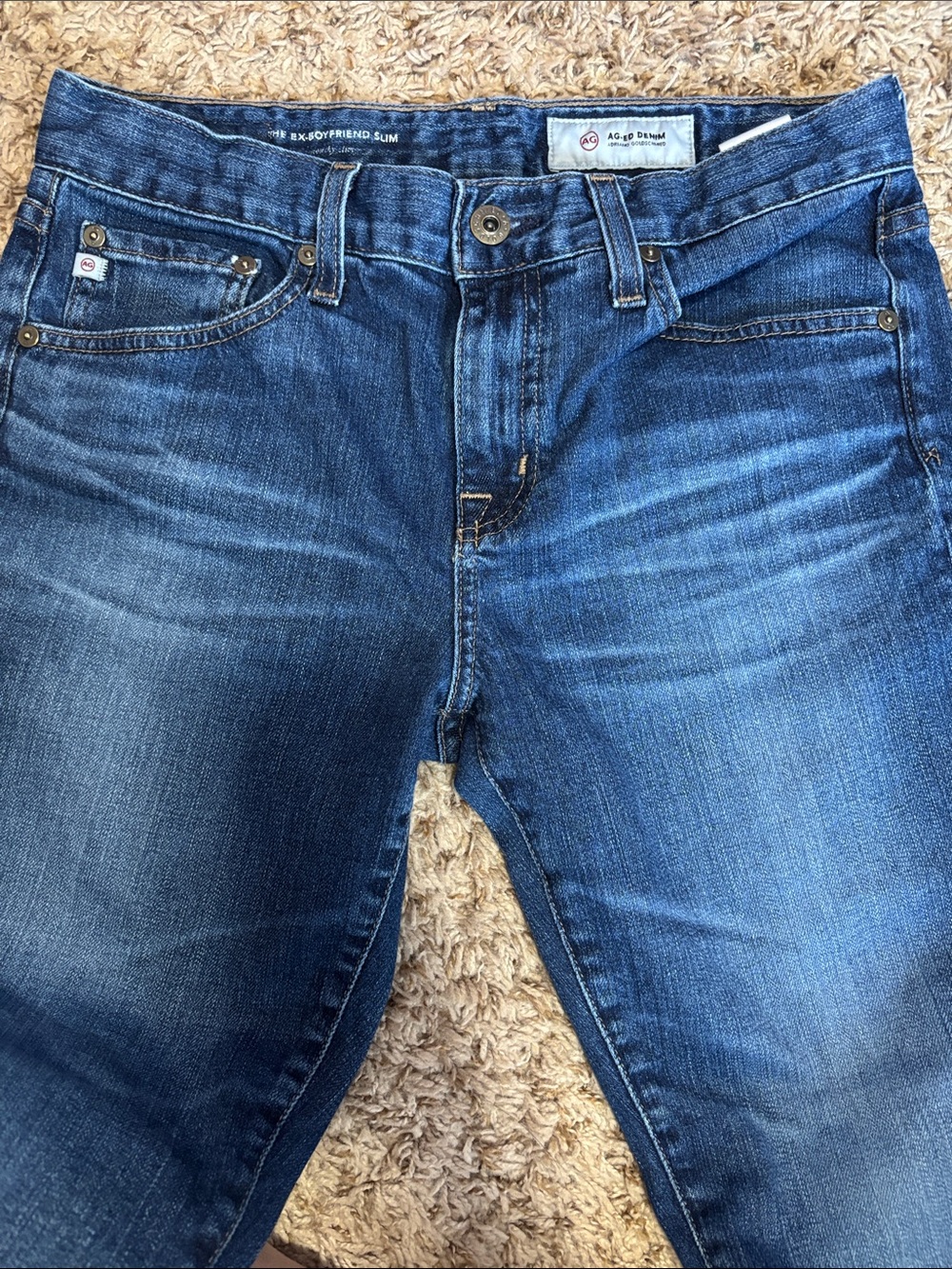 AG Adriano Goldschmied jeans. Ex Boyfriend Slim